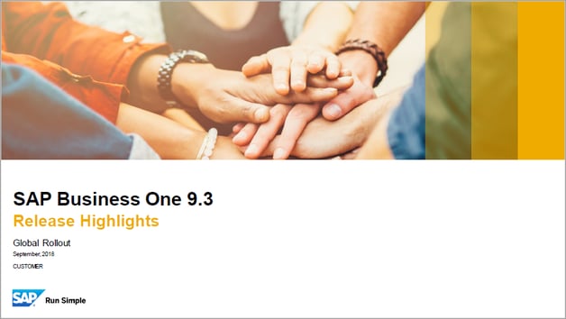 SAP Business One 9.3 Highlights_Sept_18